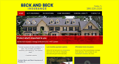 Desktop Screenshot of beckandbeckinsurance.com