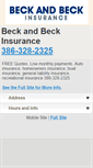 Mobile Screenshot of beckandbeckinsurance.com